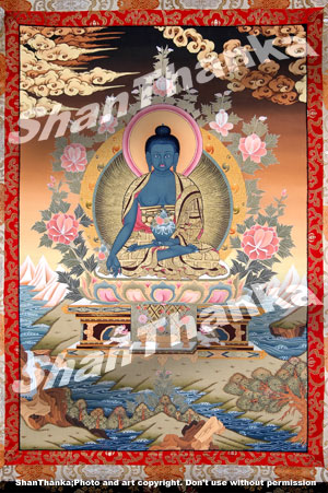 Thangka healing Boedha - ShanThangka